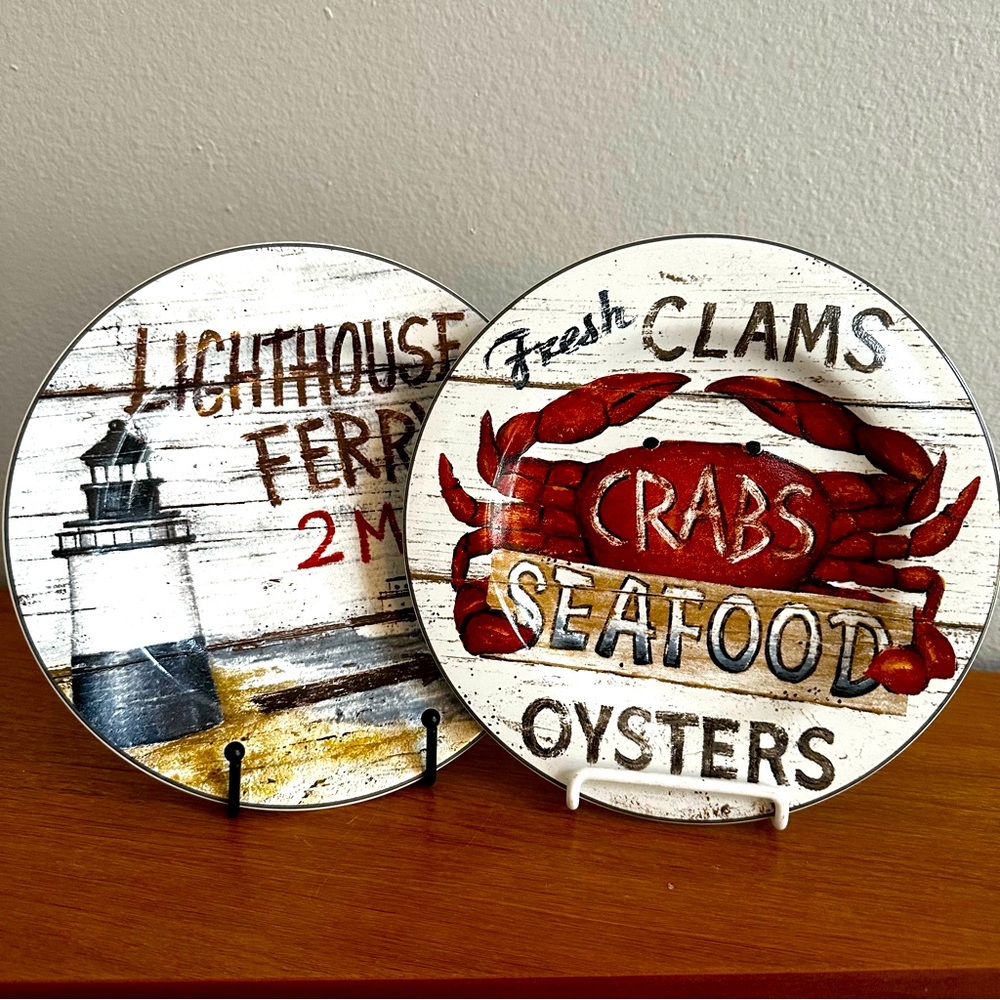 Set of 2 - Salad/Dessert Plates - Casa Moda - Driftwood